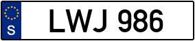 Trailer License Plate